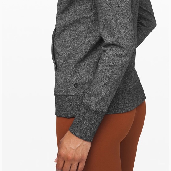 Lululemon Scuba Crew * Heathered Speckled Black - Picture 4 of 5